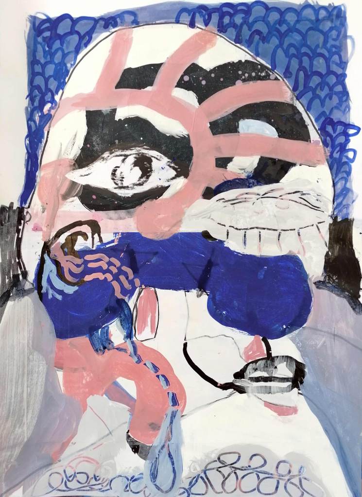 Massimo Quadrelli painting portrait